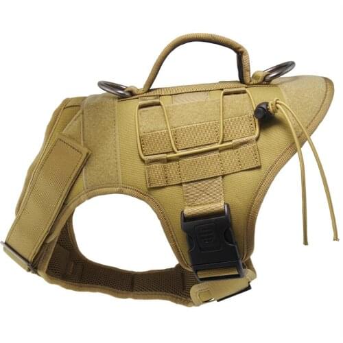 Tactical Dog Vest Harness – Military K9 Dog Training Vest – Working Dog Harness for Medium, Large and XL Dog Sizes