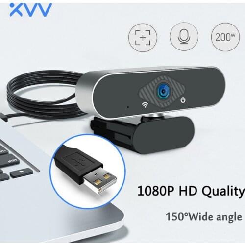 Xiaovv HD Webcast USB Camera Vlogging Built-in Noise Reduction Microphone 1080P Live Broadcast Conferences Online Classes