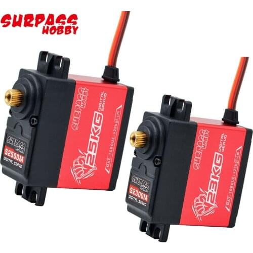 Surpass Hobby S2300M 23KG/S2500M 25KG 6.0-7.4V Waterproof Metal Gears Case Brushless Digital Servo For RC Car Crawler Boat Plane