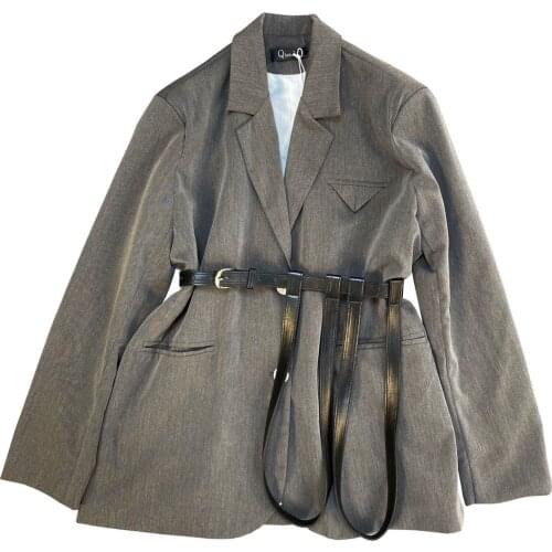 2020 Autumn Winter Casual Coats Women Long Sleeve Turn-down Collar Turn-down Collar Korean Fashion Women Coat Tide