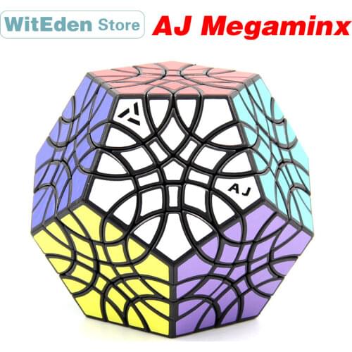 AJ Red Cotton Curvy Dino Megaminxeds Magic Cube Dodecahedron Professional Neo High Difficulty Collection Speed Puzzle