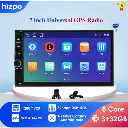 2din Car Radio Android Mirrorlink Bluetooth GPS Wifi FM Car Multimedia MP5 Player For Volkswagen Nissan Hyundai autoradio DTV BT