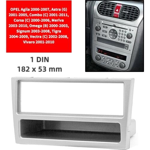 Car Radio Fascia frame For OPEL Agila/Astra/ Combo/Corsa Dash Facia Panel Stereo Audio Bezel dash Mount DVD Player Kit Auto