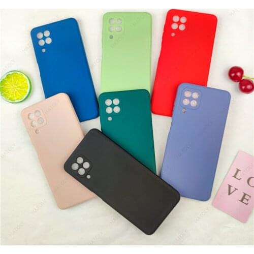 For Samsung Galaxy M32 Case Cover for Samsung Galaxy M32 M12 A22 4G A02s A12 A32 A52 A72 S21 FE Ultra Shell Liquid Silicone Case