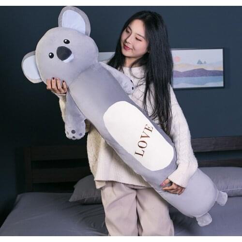 10 Styles Soft Long Animal Dolls Koala Plush Toys Stuffed Sleep Pillow Cushion Children Kids Birthday Gift Duck Owl Dog 80-120cm