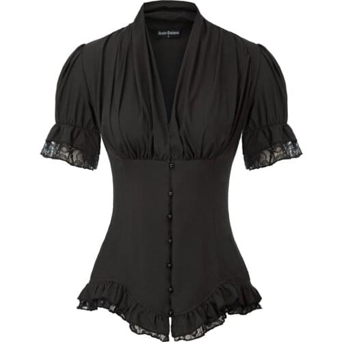 Женские черные рубашки Grace Karin China At AliExpress