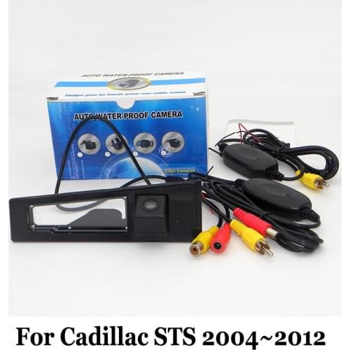 Rearview Camera For Cadillac STS 2004~2012 / RCA AUX Wire Or Wireless Backup Cameras / HD CCD Night Vision Car Parking Camera