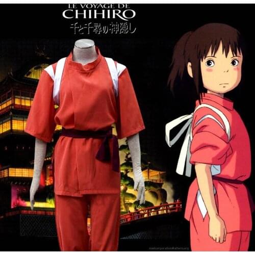 Anime Spirited Away A Voyage of Chihiro Sen to Chihiro no kamikakush ogino chihiro cosplay costume