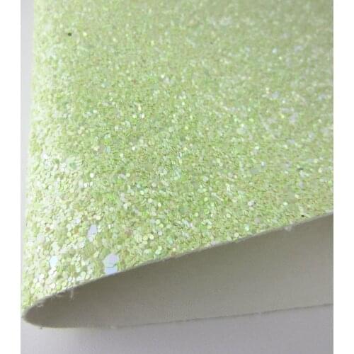 A4 sheet 8"x11.8" Chunky Glitter Fabric Leather Faux PU Leather Fabric For craft Sewing bows DIY 1pieces F0100