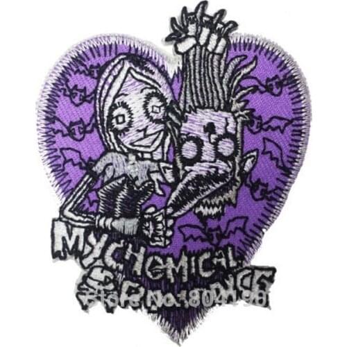 MY CHEMICAL ROMANCE MCR Logo Music Band Iron On/Sew On Patch Heavy Metal Tshirt TRANSFER MOTIF APPLIQUE Rock Punk Badge