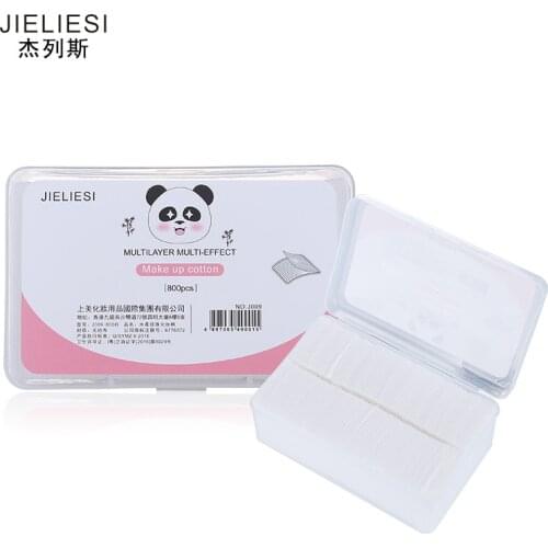 800 PCs Boxed Cotton Puff Soft Pearl Facial Wipe Thin Beauty Tool OemJ009