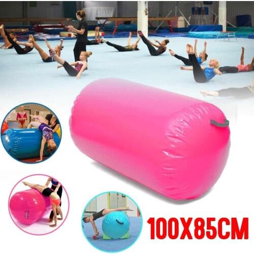 100x85cm Inflatable Airtrack Air Mat Home Roller Small Airtrack Gymnastics Mat Cylinder Gym Training Sport Fitness Air Barrel