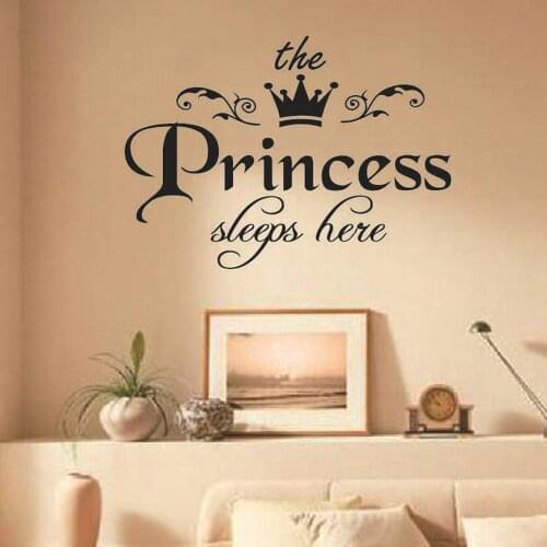 Crown wall stickers childrens room princess room wall decals TV background decorative wall stickers for kids rooms