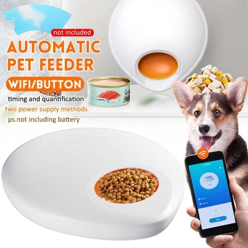 Newest Automatic Pet Feeder For Cat/Dog WiFi Smart Rotatable Dogs Food Dispenser Control APP Timed Ration Support Recording