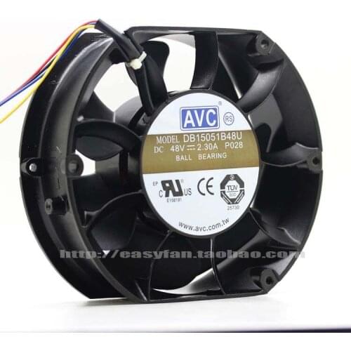 NEW AVC DB15051B48U 150mm48V double ball bearing 15051Round cooling fan