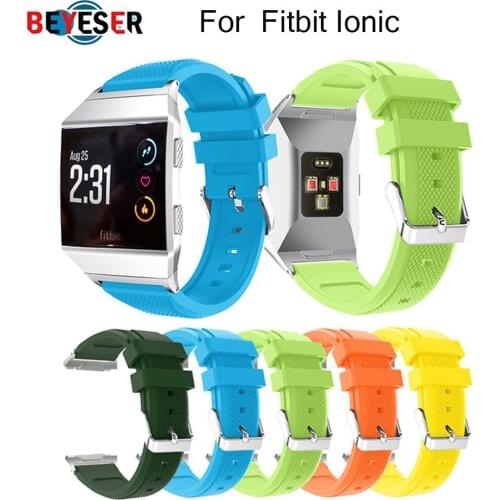 NEW Wristband Soft Silicone Wrist Strap Band For Fitbit ionic Smartwatch Watchband High Quality Replacement Band Accessories