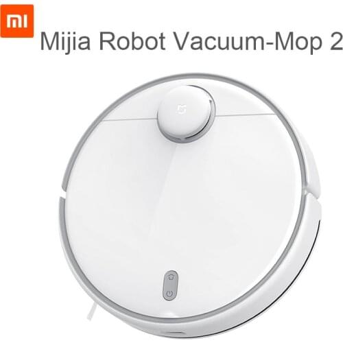 New XIAOMI MIJIA Robot Vacuum Cleaner Mop 2 Sweeping Washing Vibration Mopping 2800PA Cyclone Suction WIFI APP Smart Planned Map