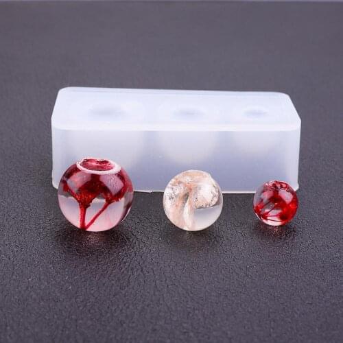 Silicone Mold Round Molds UV Epoxy Resin Crafts DIY Earrings Pendants Jewelry Making Home Decorative Combination Handmade Tools