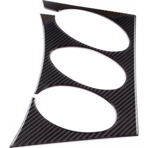 Interior Radio Air Condition Console Cover Trim Frame Carbon Fiber Black Fit for Nissan 350Z 2003 2004 2005 2006 2007 2008 2009