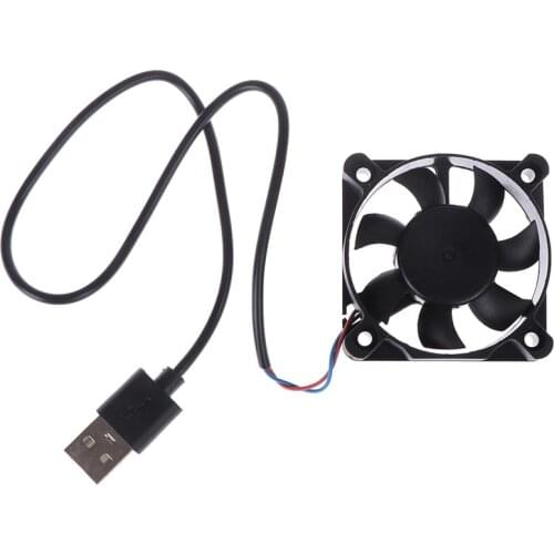 1pc 5V USB Connector PC Fan Cooler Heatsink Exhaust CPU Cooling Fan Replacement with 45cm Cable 50x50x10MM