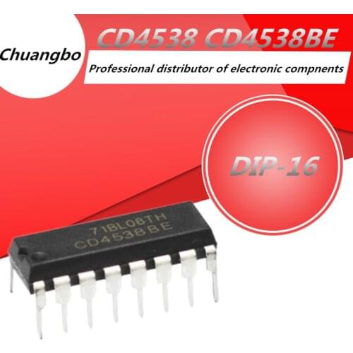 10pcs CD4538 DIP CD4538BE DIP-16 New spot chip IC