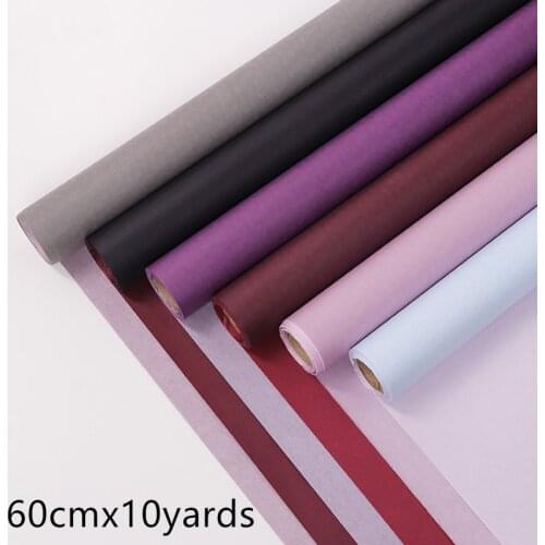 10yards Kraft Paper flower Wrapping Roll Double side Flower Wrapping Papers Gift Packing Papers