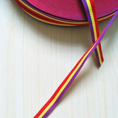 3/8" Plaid Grosgrain Ribbon for Craft 15 Yard Polyester Republic Ribbon Decoration for Bracelet Belt Butterfly Hair Bow Clip