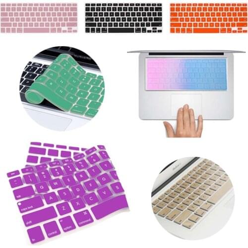 US Layout Laptop Keyboard Cover for Apple Macbook Pro 13 A1706 A1989 A2159 Touch Bar/Pro 15 A1707 A1990 Touch Bar- Laptop Skins