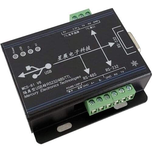 FTDI Chip Isolated USB to TTL/RS232/RS485 3 IN 1 Serial Port Adapter Industrial-grade TTL RS-232 RS-485 Isolation