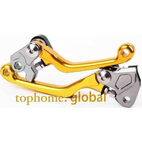 For Suzuki RMZ450 2005 - 2019 one pair CNC Pivot Dirttbike Brake Clutch Levers Gold 2006 2007 2008 2009 2010 2011 2012 2013