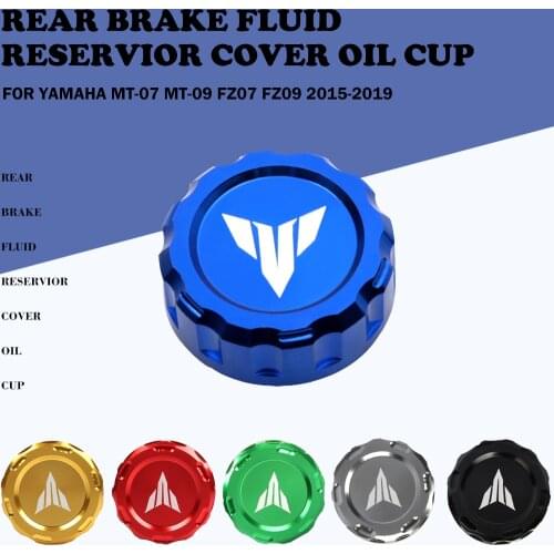 For Yamaha MT-01 MT-03 MT-10 MT-25 TRACER 900 700 GT XSR700 XSR900 2015-2020 Motorcycle Rear Brake Fluid Reservoir Cap Oil Cup