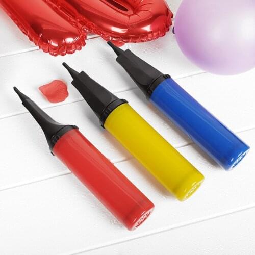 Mini Balloon Pump Portable Hand Push Inflator Balloon Toy Inflator Pump Wedding Party Birthday Decor Supplies