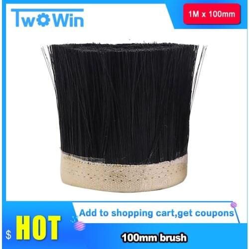 1M x 100mm Brush Vacuum Cleaner Engraving Machine Dust Cover For CNC Router For Spindle Motor