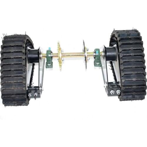 Snowmobile Tracks Assembly with Axle Chain Sporcket Brake Disc for Kids Go Kart UTV Buggy Karting Quad ATV Snow Sand