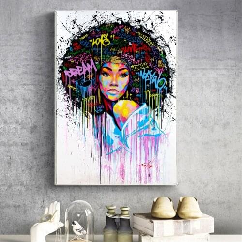 Modern Abstract Art Canvas Paintings Girl Posters Wall Art Print Canvas Black and white Woman Pictures Home Decor