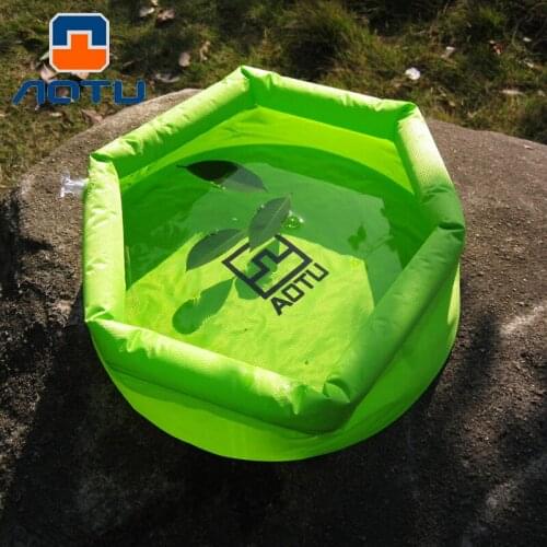 Outdoor Camping Convenient Multifunctional Folding Bucket Camping Tourism Bubble-Filled Foot Wash Basin Fishing Car Wash Bucket