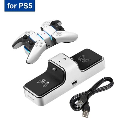 LED Display Dual USB Fast Charger For PS5 Controller Fast Charging Dock Station For Sony PlayStation5 Joystick Accessories