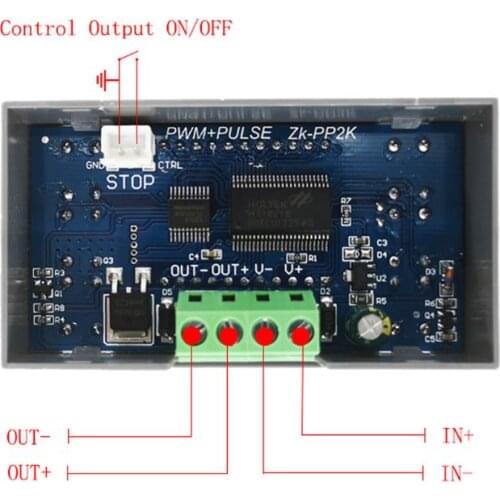 ZK-PP2K PWM DC Motor Speed Controller Frequency Duty Cycle Regulator Adjustable Switch LED Dimmer Digital Pulse Driver 2 Modes