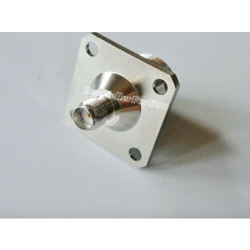 1Pcs N female jack to SMA female jack flange mount RF adapter connector