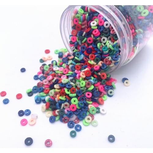 1000pcs/Lots 4mm Bag Polymer Hot Soft Clay Sprinkles Colorfully For DIY Crafts Polyme Plastic Slimes Cake Nail Art Accessories
