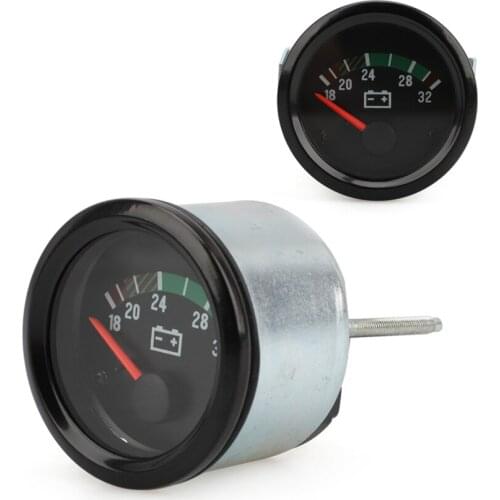 2 inch (52mm) Pointer Voltmeter 18-32V For Car Instrument Construction Machinery
