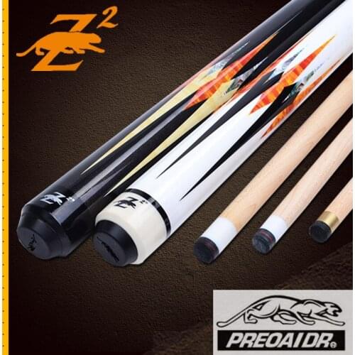 2018 New Arrival Z2 1/2 Pool Cue Sticks High Quality11.5mm/13mm Tip maple shaft billiard pool cues stick China