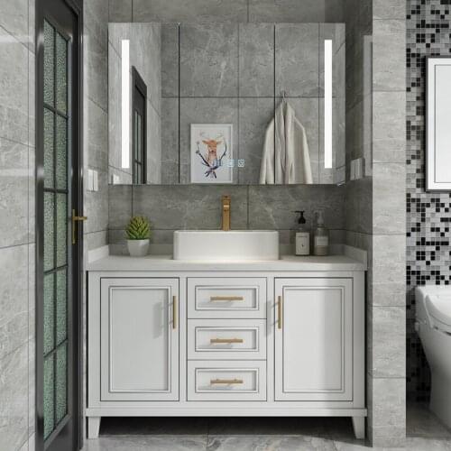 2020 new bathroom furnitures solid wood bathroom vanity SV202