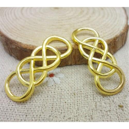 5pcs 33x13 Gold Color Plated Double 8 Connector DIY Handmade Jewelry Accessories