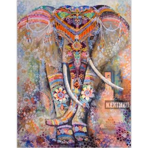 Needlework 3d Diy Diamond Painting Religious elephant Cross Stitch Embroidery 5d Square Illustration Full Rhinestone Mosaic