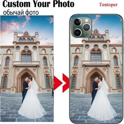 Custom Phone Case For iPhone 11 12 Pro Max SE 2020 8 7 6 Plus Case Customized Name For iPhone XR X XS Max Cover Print Photo