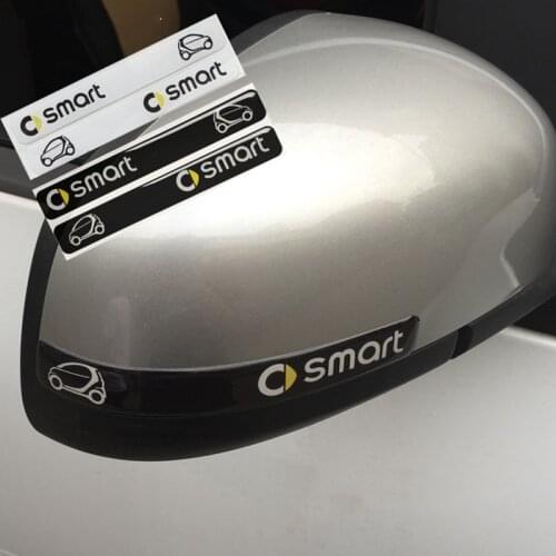 For Smart 450 451 453 Fortwo Forfour Cabrio City-Coupe Crossblade Roadster Coupe Car Rearview Mirror Anti-collision Stickers