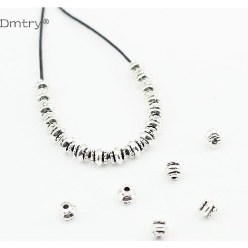 Dmtry 50g/lot New!New!New! Wholesale Fashion Antique Silver Beads For Jewelry Making DIY Charms Findings DIY Beads LC0221