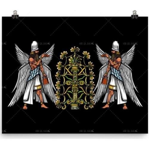 Home Decor Nordic Abstract Figure Anunnaki Gods Wall Art Canvas Painting Picture Prints Poster Modular Kid Bedroom Living Room