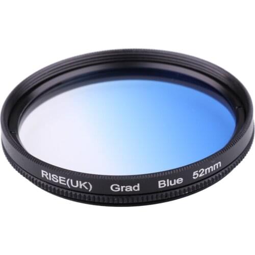 Camera Filter 52mm Gradual blue Color lens Filter for Nikon D3100 D3200 D5100 SLR Camera lens